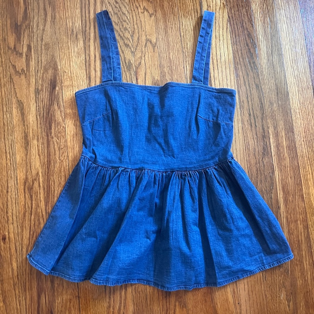 ModCloth Denim baby doll top